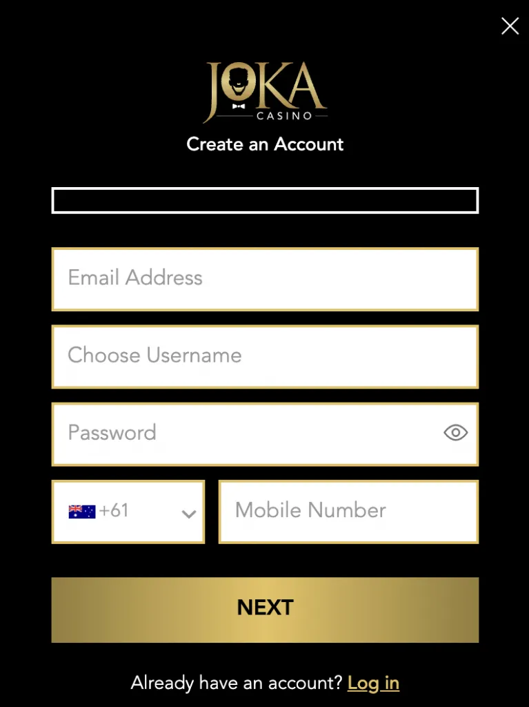 How to Register at Joka Room Casino